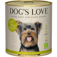 Dog's Love Hunde Nassfutter BIO HUHN  - 800 g