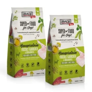 MAC's Dog Mono Adult Trockenfutter Kaninchen 2x12 kg