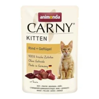 animonda Carny Nassfutter Katze Kitten Geflügel und Rind 48x85 g