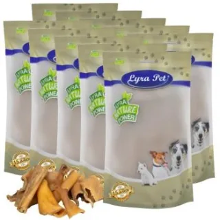 Lyra Pet Rinderkopfhaut Abschnitte 4 - 8 cm 10x1 kg