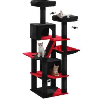 Pawz Road großer Katzenbaum 180cm schwarz