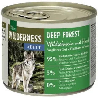 REAL NATURE WILDERNESS Nassfutter Hund, Adult, Deep Forest, Wildschwein und Hirsch 24x200 g