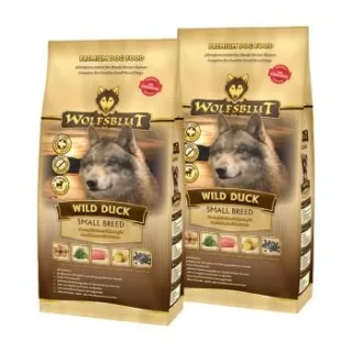 WOLFSBLUT Small Breed Wild Duck Entenfleisch mit Kartoffel 2x2 kg