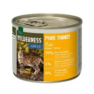 REAL NATURE WILDERNESS Nassfutter Katze, Adult, Pure Turkey, Pute 12x200 g