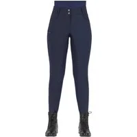 QHP Softshell-Reithose Lymee Vollbesatz, Navy - 40