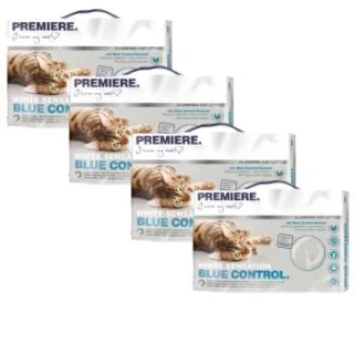 PREMIERE Blue Control White Sensation Klumpstreu Katze 4x12 l