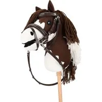 QHP Trense mit Luxusnähten Hobby horse, dunkelbraun - 1 Stk