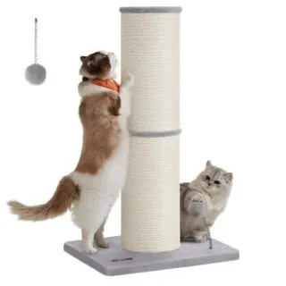 FEANDREA Kratzbaum Kratzsäule, 85 cm hoch, 7/13/17 cm Dicker Sisalstamm, für alle Katzene 17 cm, 17 cm, 85 cm