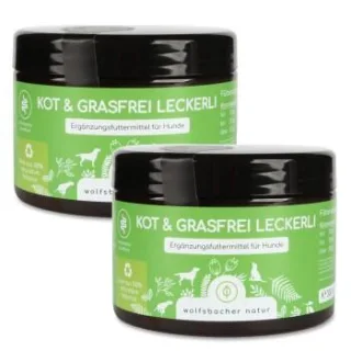 Wolfsbacher Natur Kot & Grasfrei Leckerli 2x