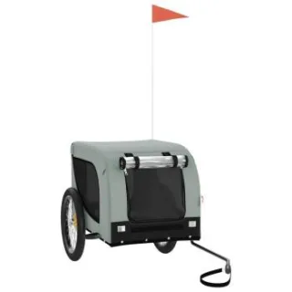 VidaXL Fahrradanhänger 133x69x73,5cm (L x B x H) grau