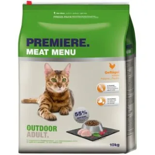 PREMIERE Meat Menu Trockenfutter Katze Adult Outdoor Geflügel 10 kg