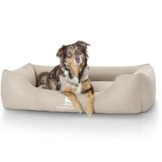 Knuffelwuff Hundebett Finlay aus Nylongewebe beige XXL
