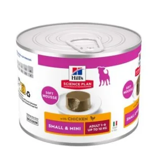 Hill's Science Plan Nassfutter Hund, Small & Mini Adult, Mousse mit Huhn mit Huhn 24x200 g