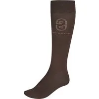 PIKEUR Socken Strass, schokoladenbraun - 41-43