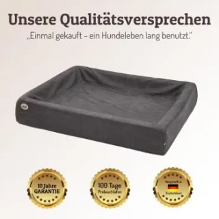 SABRO KUDDE Hundebett Wildleder braun 1,17 m, 1,5 m
