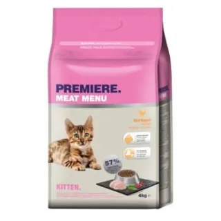 PREMIERE Meat Menu Trockenfutter Katze Kitten Geflügel 4 kg