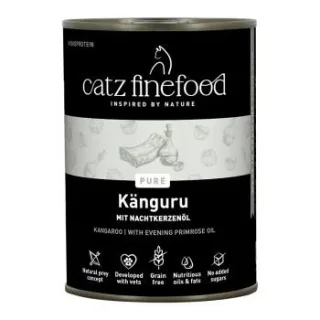 Catz finefood Nassfutter Katze Pure Adult Känguru 12x400 g