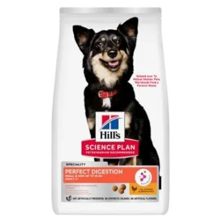 Hill's Science Plan Trockenfutter Hund, Perfect Digestion, Small & Mini Breed Adul, mit Huhn und braunem Reis 2x6 kg