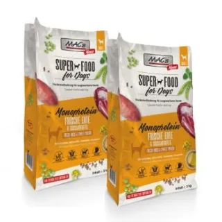 MAC's Dog Mono Adult Trockenfutter Ente 2x3 kg
