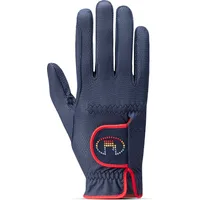 Roeckl Reithandschuh "MARNE", navy/rainbow - 6.5