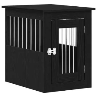 VidaXL Hundekäfig im Möbel-Stil graphit schwarz 62 cm, 45 cm, 59 cm