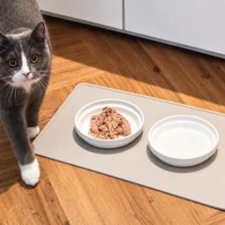 LucyBalu BOWL Porzellan Katzennapf weiß