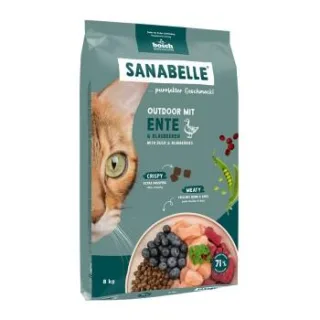 Sanabelle Trockenfutter Katze, Adult, Outdoor, mit Ente 2x8 kg