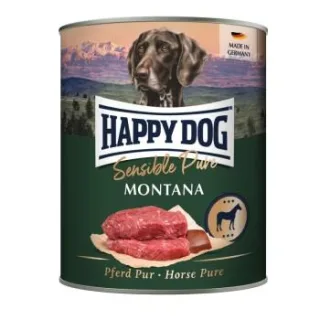 HAPPY DOG Sensible Pure Nassfutter Hund Adult 6x800 g Pferd