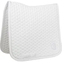 Kentucky Horsewear Dressur Schabracke 'Plaited 3D Logo' - white