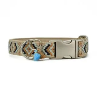 THE DOG IDEA Boho-Chic Halsband Mokka XL