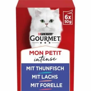 GOURMET Mon Petit Intense mit Thunfisch, Lachs, Forelle 48x50 g