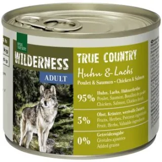 REAL NATURE WILDERNESS Nassfutter Hund, Adult, True Country, Huhn und Lachs 24x200 g