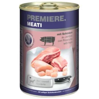 PREMIERE Meati Nassfutter Hund, Adult, Schinken 24x400 g