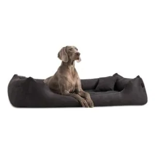 Tierlando ® Orthopädisches Hundebett PLUTO SOFT | Visco | Samtweiches Velours