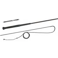 FLECK Longierpeitsche ERGO-Griff mit Schraubverschluss 200 cm - schwarz