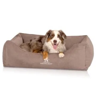 Knuffelwuff orthopädisches Hundebett mit Fächer-Wendekissen Baltimore beige XL