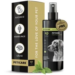 Peticare Anti-Läuse & Haarlinge Spray für Hunde, lindert effektiv Juckreiz 100 ml