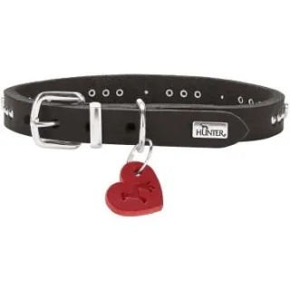Dog Sport HUNTER Hundehalsband aalborg hearts schwarz XS