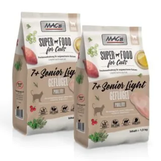MAC's Cat +7 Senior Trockenfutter Light Geflügel 2x1,5 kg