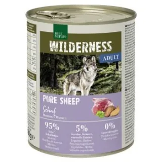 REAL NATURE WILDERNESS Nassfutter Hund, Adult, Pure Sheep, Schaf 24x800 g