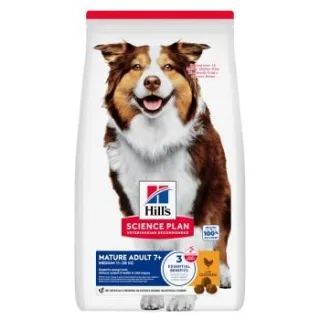 Hill's Science Plan Trockenfutter Hund, Medium Mature Adult, mit Huhn 2x14 kg