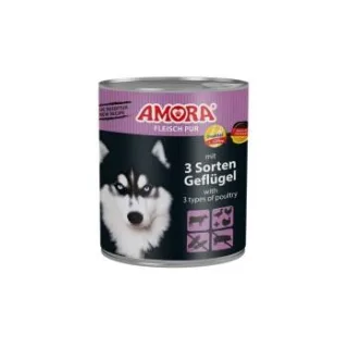 Amora Dog Pur 6x800g Geflügelauswahl