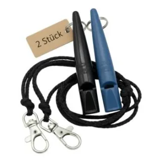 ACME 211.5 Doppelpack Hundepfeife mit Pfeifenband blau
