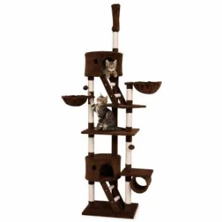 Lionto Kratzbaum XXL, Höhenverstellbar (230 - 250 cm) braun