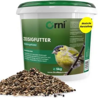 Orni Zeisig I Hochwertiges Zeisig Vogelfutter I Mischung aus natürlichen Samen und Körnern für eine gesunde Ernährung der Vögel 5 kg