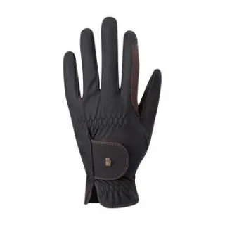 Roeckl Sporthandschuhe Roeckl Reithandschuhe Malta schwarz/ braun 7,5 cm
