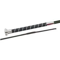 FLECK Dressurgerte Silktouch Crystal chrom - 110 cm