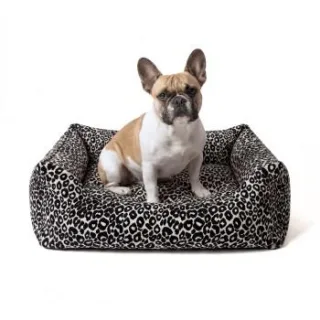 PAW WOW Hundebett LEONIE Beige-Schwarz M