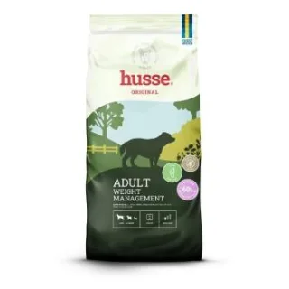 husse Adult Weight Management, 14 kg (vorher OPTIMAL LIGHT) | Maßgeschneiderte Ernährung für Hunde mit Neigung zu Gewichtszunahme. Super Premium, eine Rezeptur für übergewichtige Hunde aller Rassen oder für Hunde, die zu Gewichtszunahme neigen.