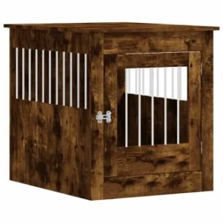 VidaXL Hundekäfig im Möbel-Stil dunkelbraun 80 cm, 64,5 cm, 71 cm